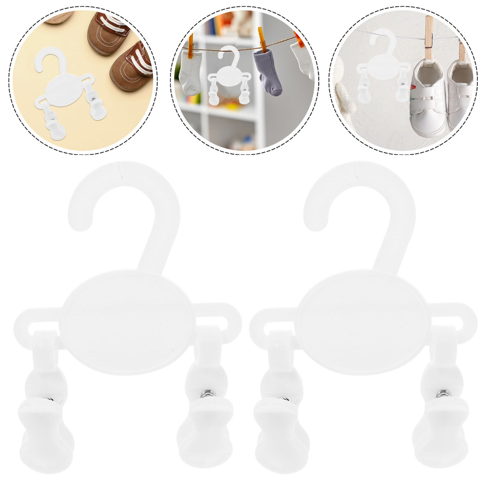 Closet Organizer Baby - 10Pcs Gantungan Sepatu Bayi Multifungsi Klip