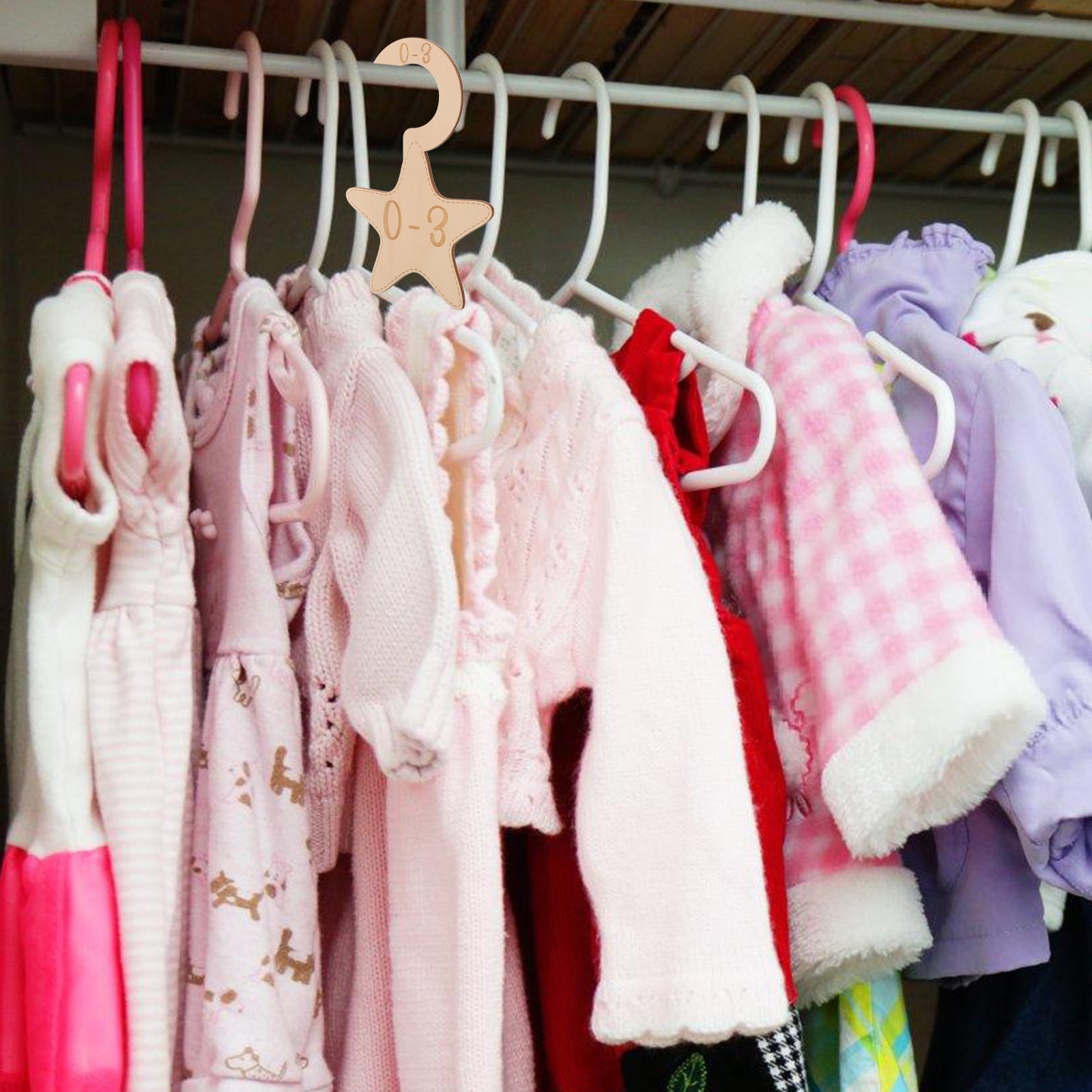 Closet Organizer Baby - 7 Buah Pembatas Lemari Pakaian Bayi