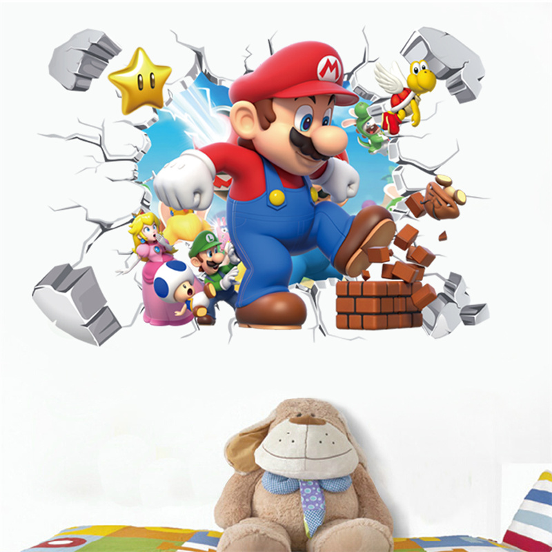 Baby Nursery Labels - Stiker Dinding Karakter Anime Kartun 3D