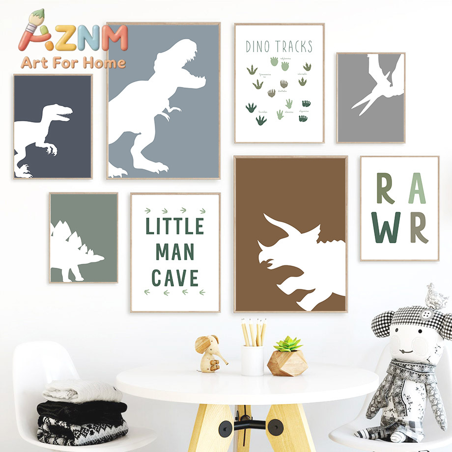 Baby Boy Nursery Quotes - Dinosaurus Jurassic Tyrannosaurus Rex Triceratops Kutipan