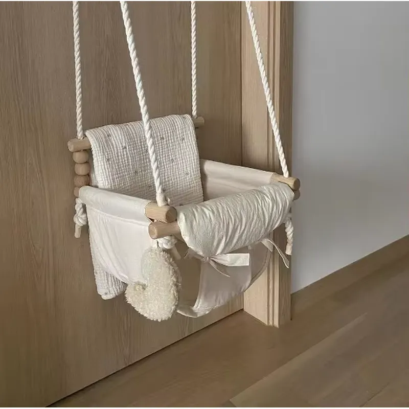 Baby Nursery Rocking Chair - Kursi Goyang Kayu Gantung untuk Bayi