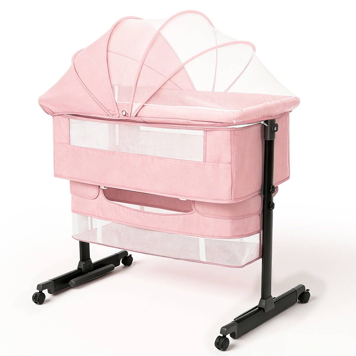 Bassinet Bedside Sleeper - Tempat Tidur Bayi Portabel Kmaier Pink,
