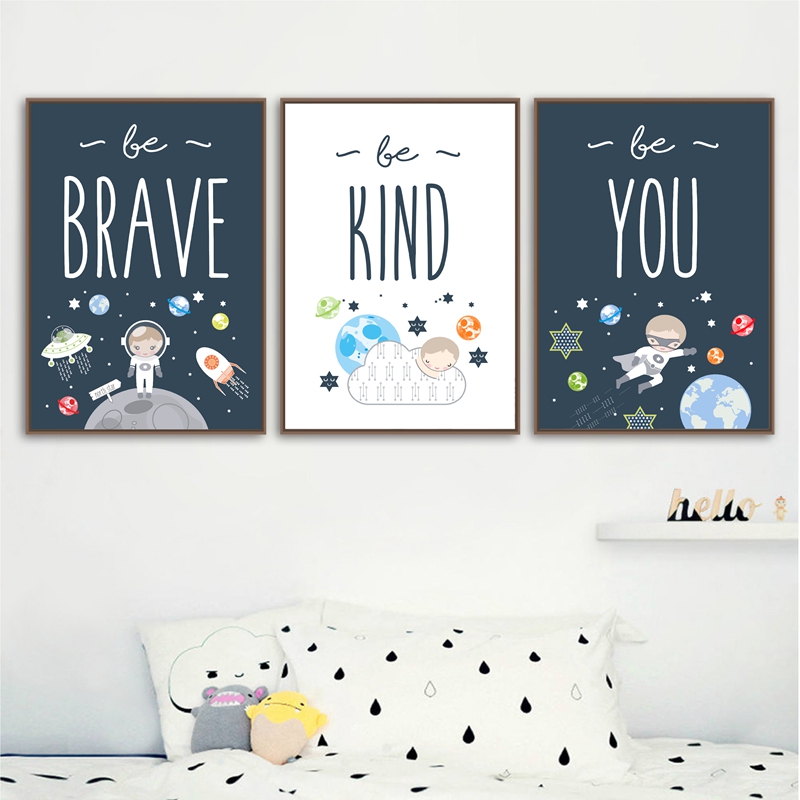 Baby Boy Nursery Quotes - Ruang Bertema Kamar Anak Seni Cetak