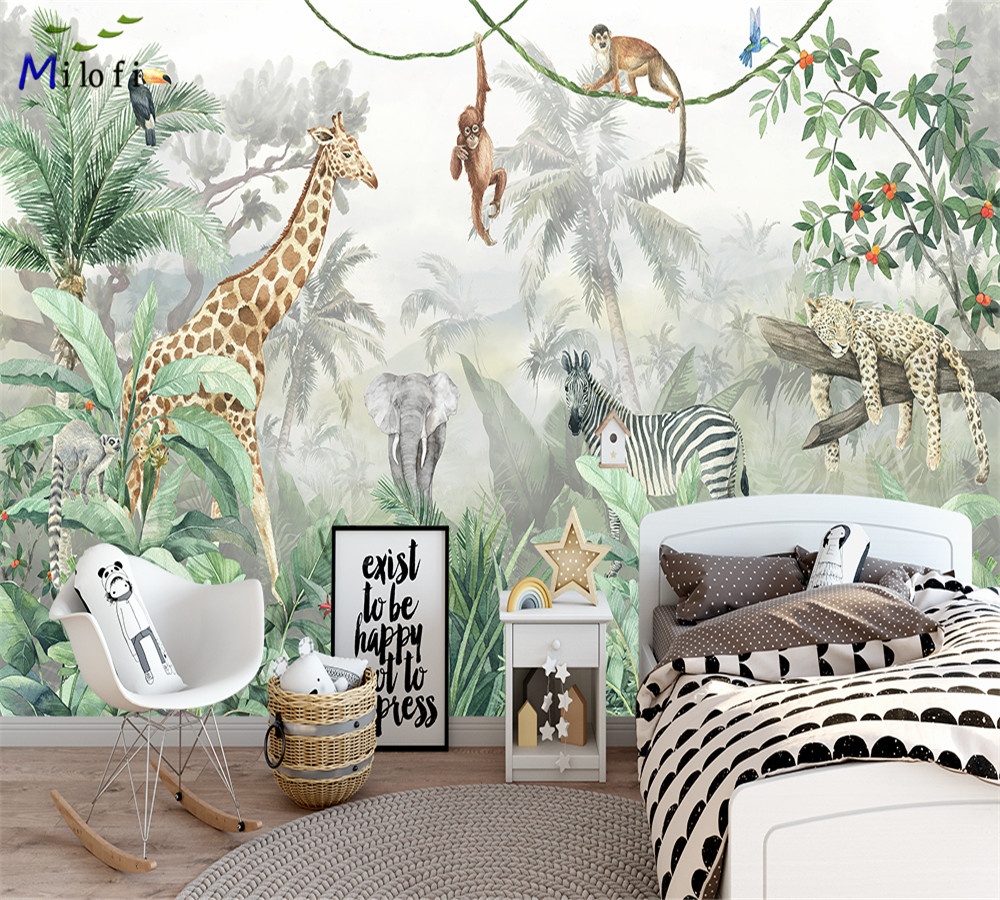 Baby Nursery Labels - Milofi Mural Dinding Kertas Dinding 3d