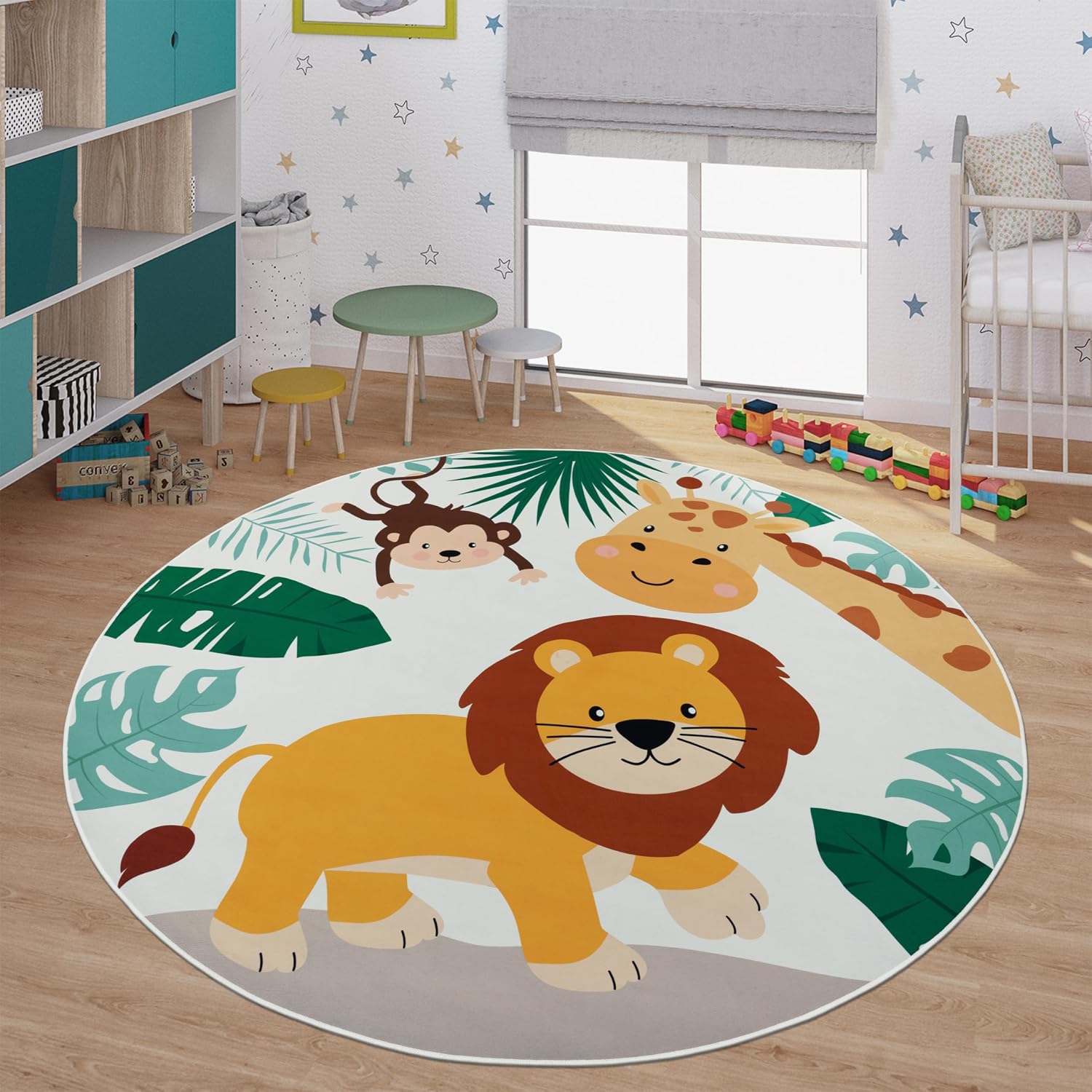 Baby Nursery Animal Theme - Karpet Bermain Anak Motif Hewan Hutan