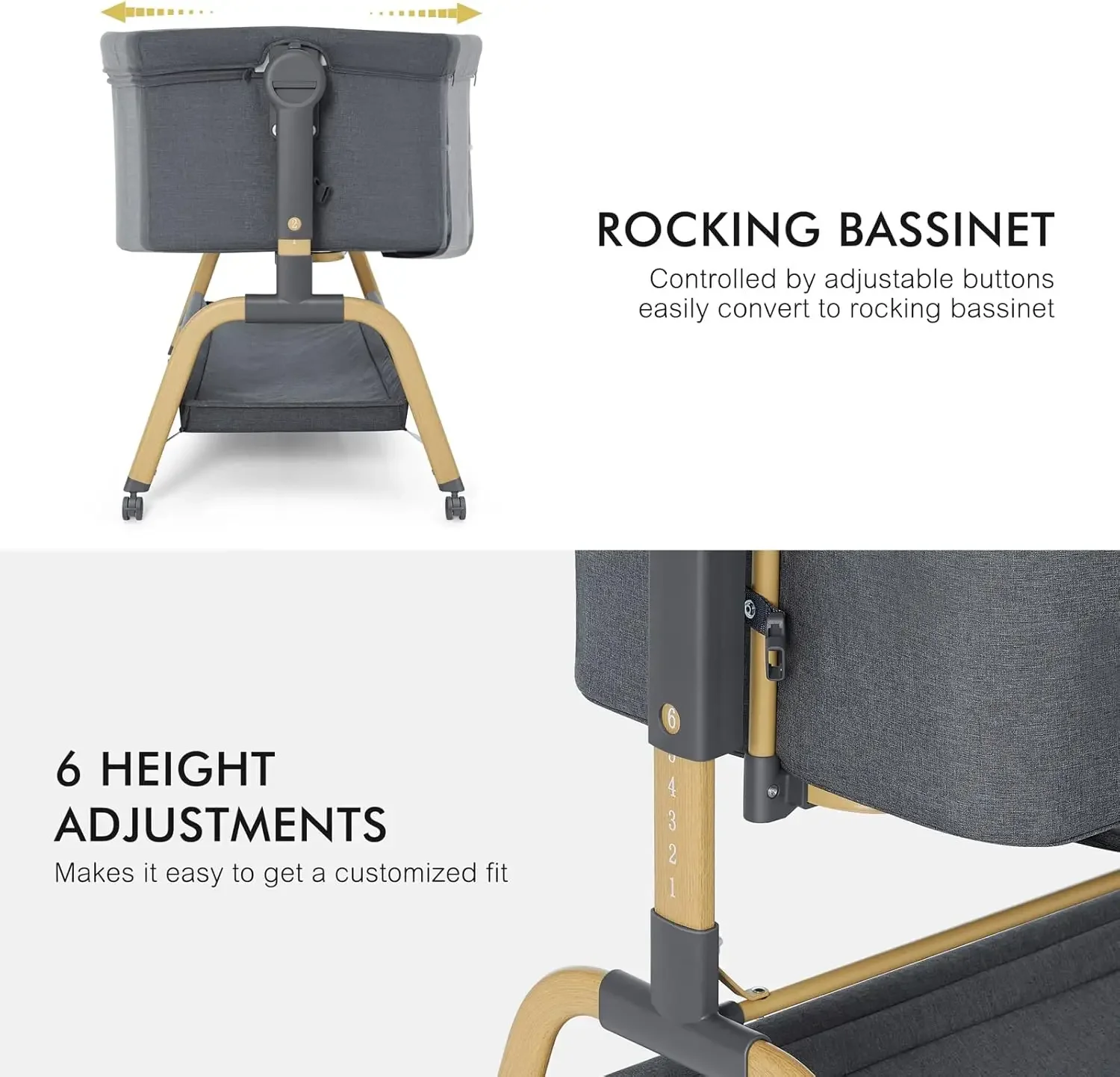 Bassinet Bedside Sleeper - 3 in 1 Tempat Tidur Bayi