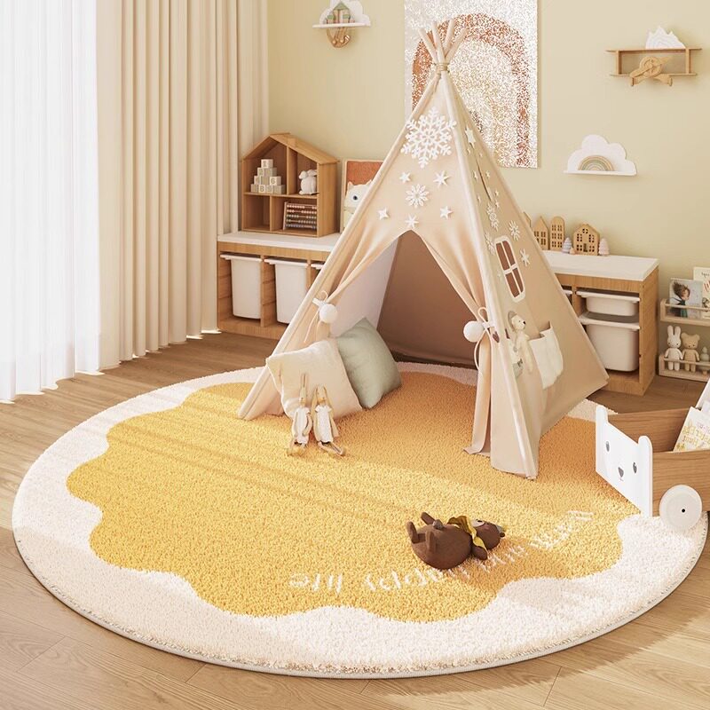 Baby Nursery Rug - Karpet Bulat VIKAMA Berbahan Kasmir: Alas