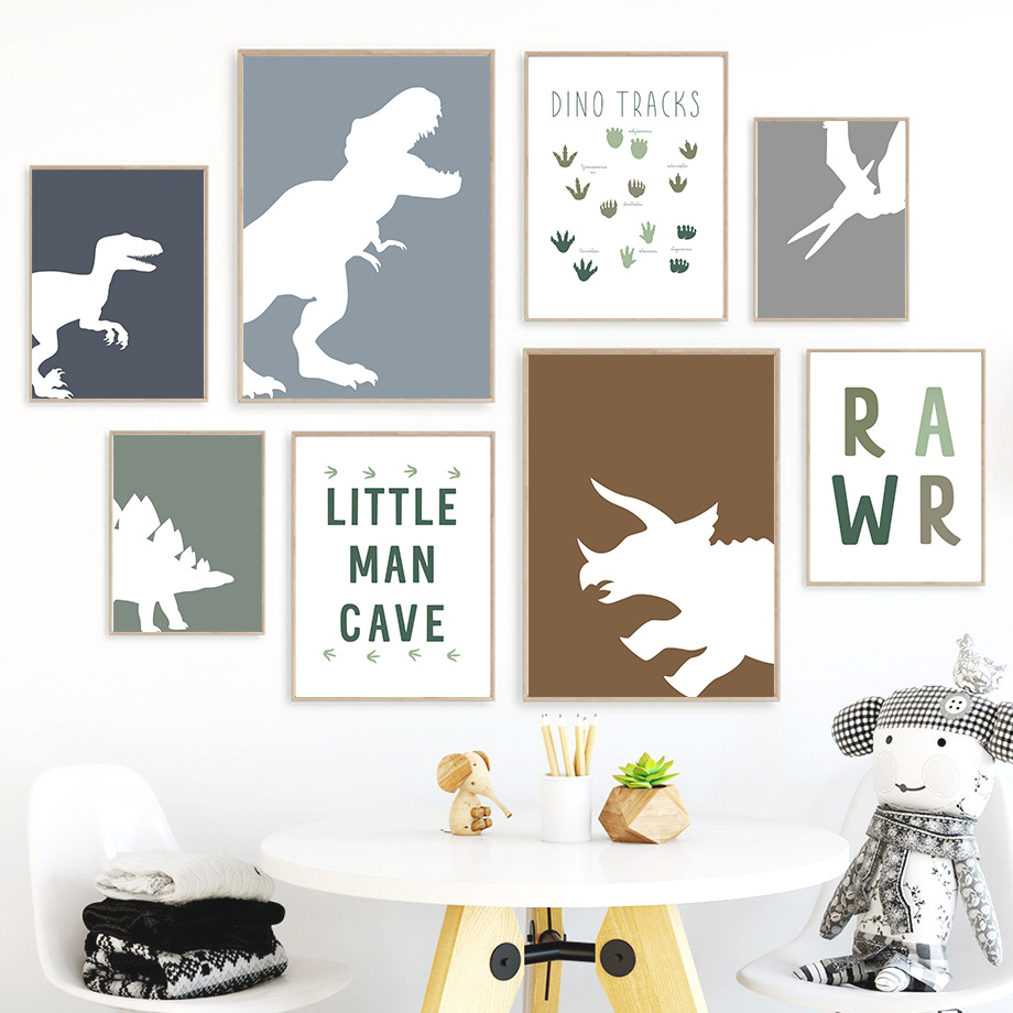 Baby Boy Nursery Quotes - Dinosaurus Jurassic Tyrannosaurus Rex Triceratops Kutipan