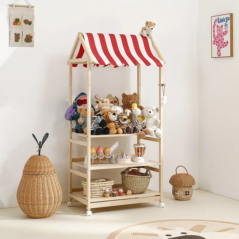 Rak Buku Anak dari Kayu Solid, - Baby Bookshelf Small ulasan dan harga