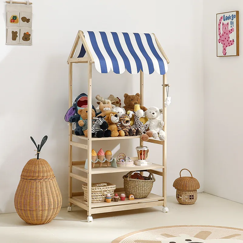 Rak Buku Anak dari Kayu Solid, - Baby Bookshelf Small ulasan dan harga