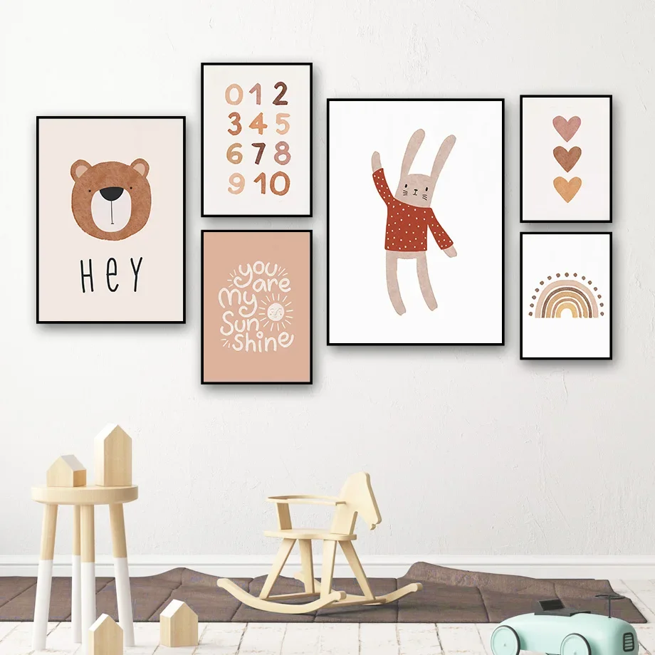 1PC--Lukisan Kanvas Dinding Be - Baby Nursery Themes ulasan dan harga
