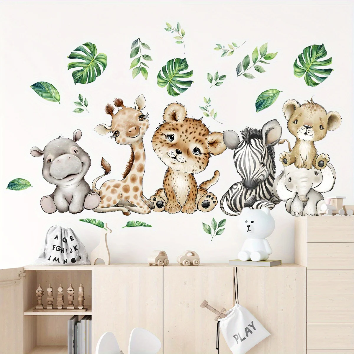 1 buah stiker dinding kartun l - Baby Nursery Labels ulasan dan harga