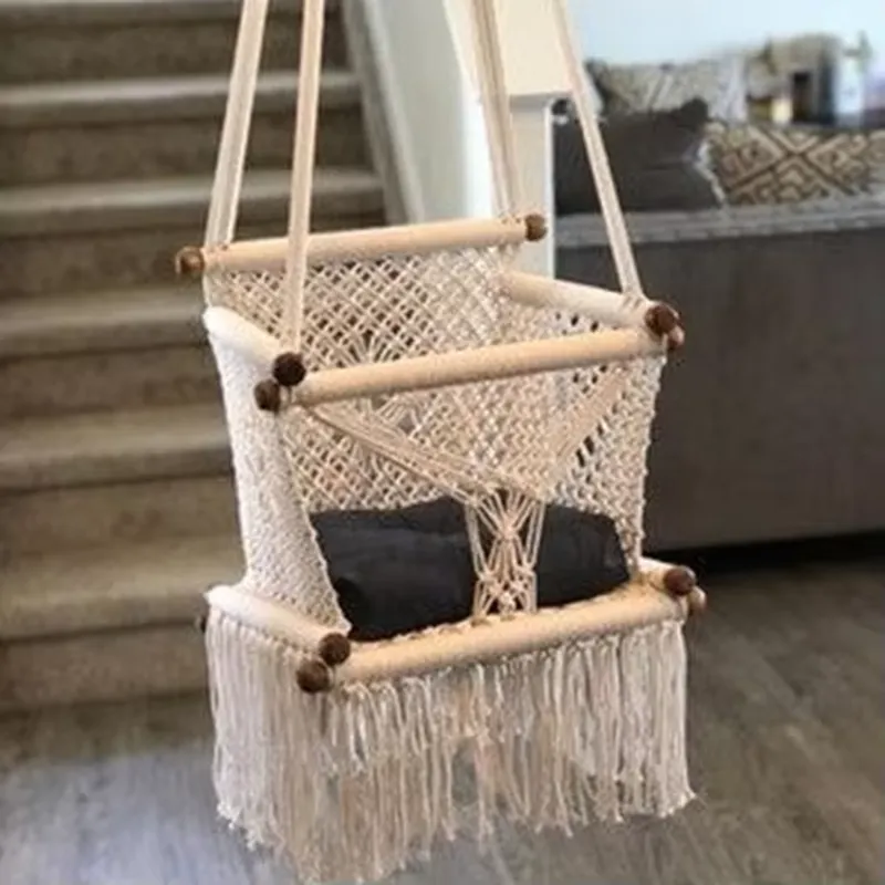 Kursi Goyang Kayu Gantung untu - Baby Nursery Rocking Chair ulasan dan harga