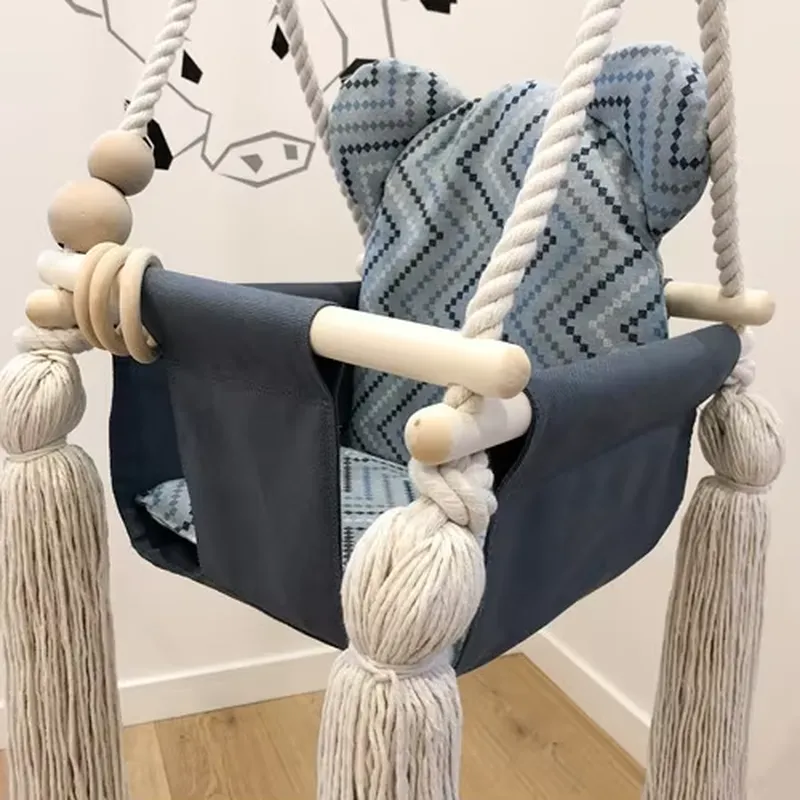 Kursi Goyang Kayu Gantung untu - Baby Nursery Rocking Chair ulasan dan harga