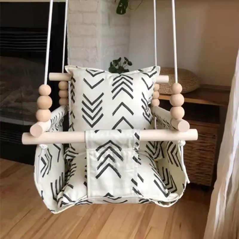 Kursi Goyang Kayu Gantung untu - Baby Nursery Rocking Chair ulasan dan harga