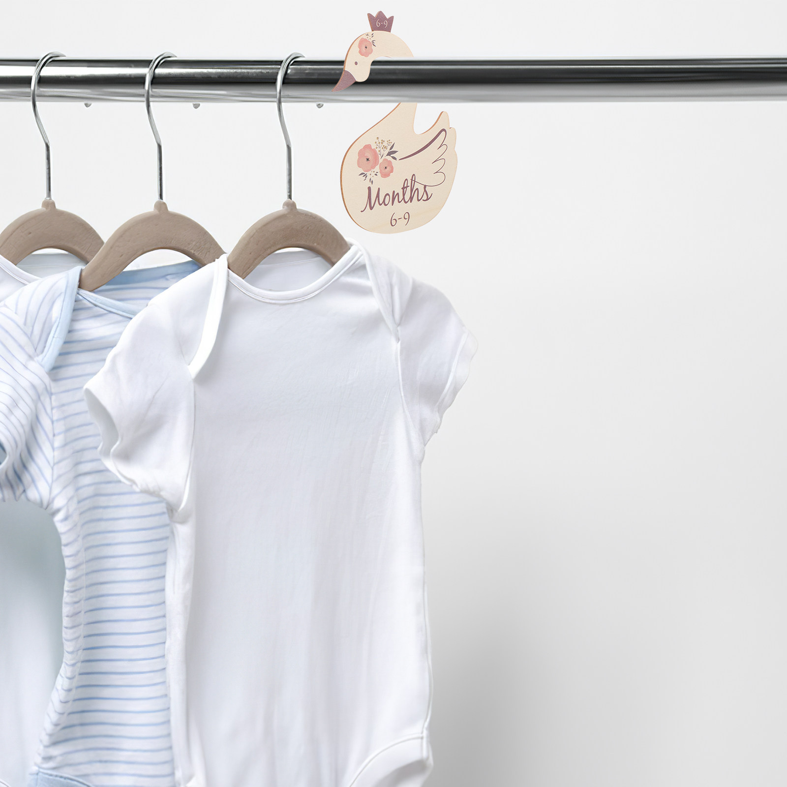 7Pcs Pembatas Lemari Kayu Bent - Closet Organizer Baby ulasan dan harga