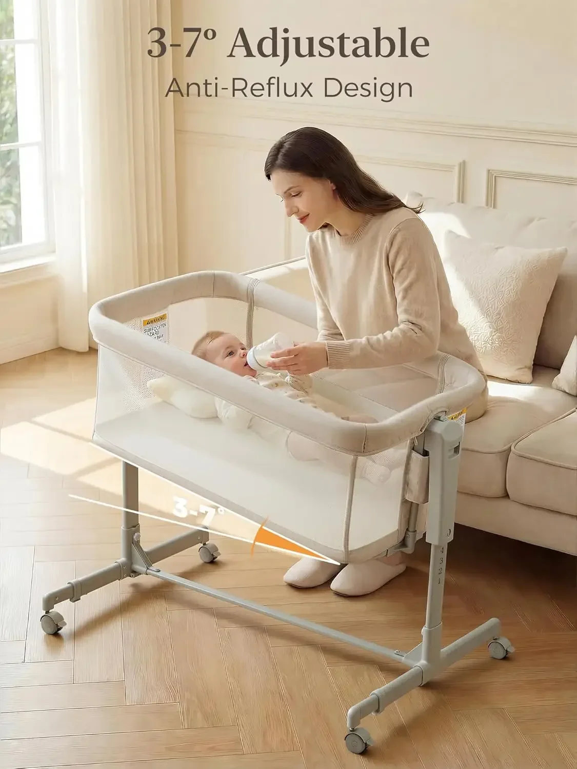 Tempat Tidur Bayi 3 in 1, Temp - Bassinet Bedside Sleeper ulasan dan harga
