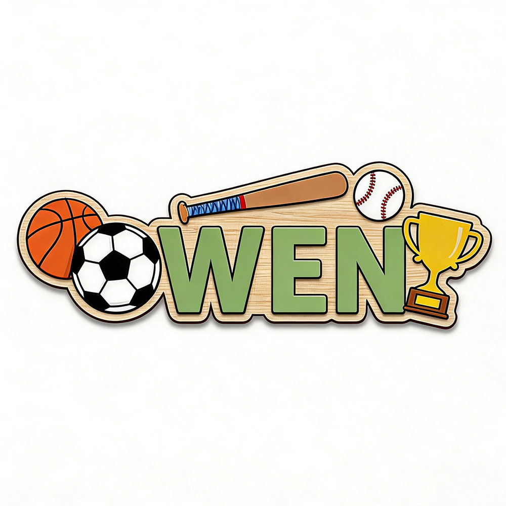 Papan Nama Pintu Olahraga Bask - Baby Nursery Themes ulasan dan harga
