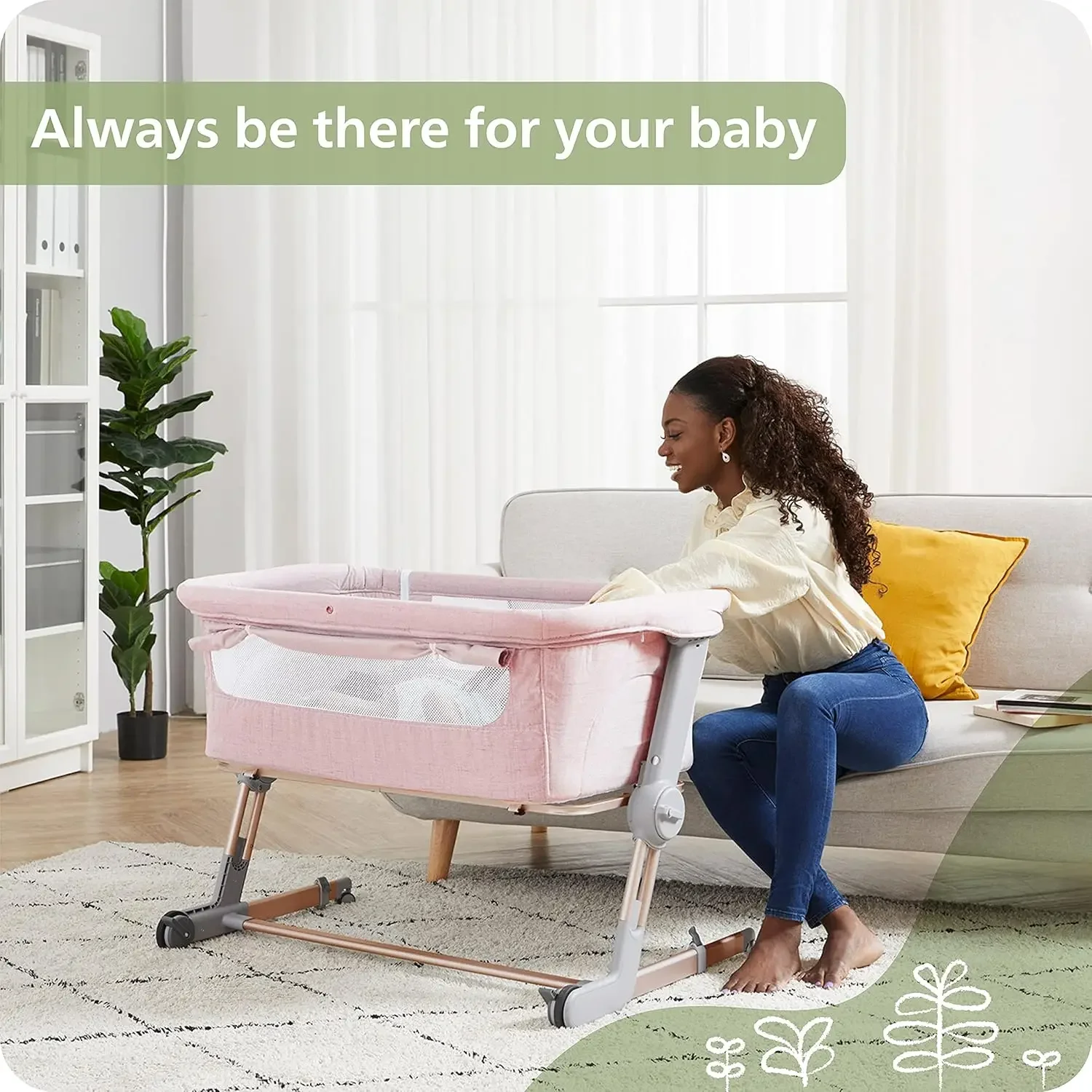 Tempat Tidur Bayi Portabel di  - Bassinet Bedside Sleeper ulasan dan harga