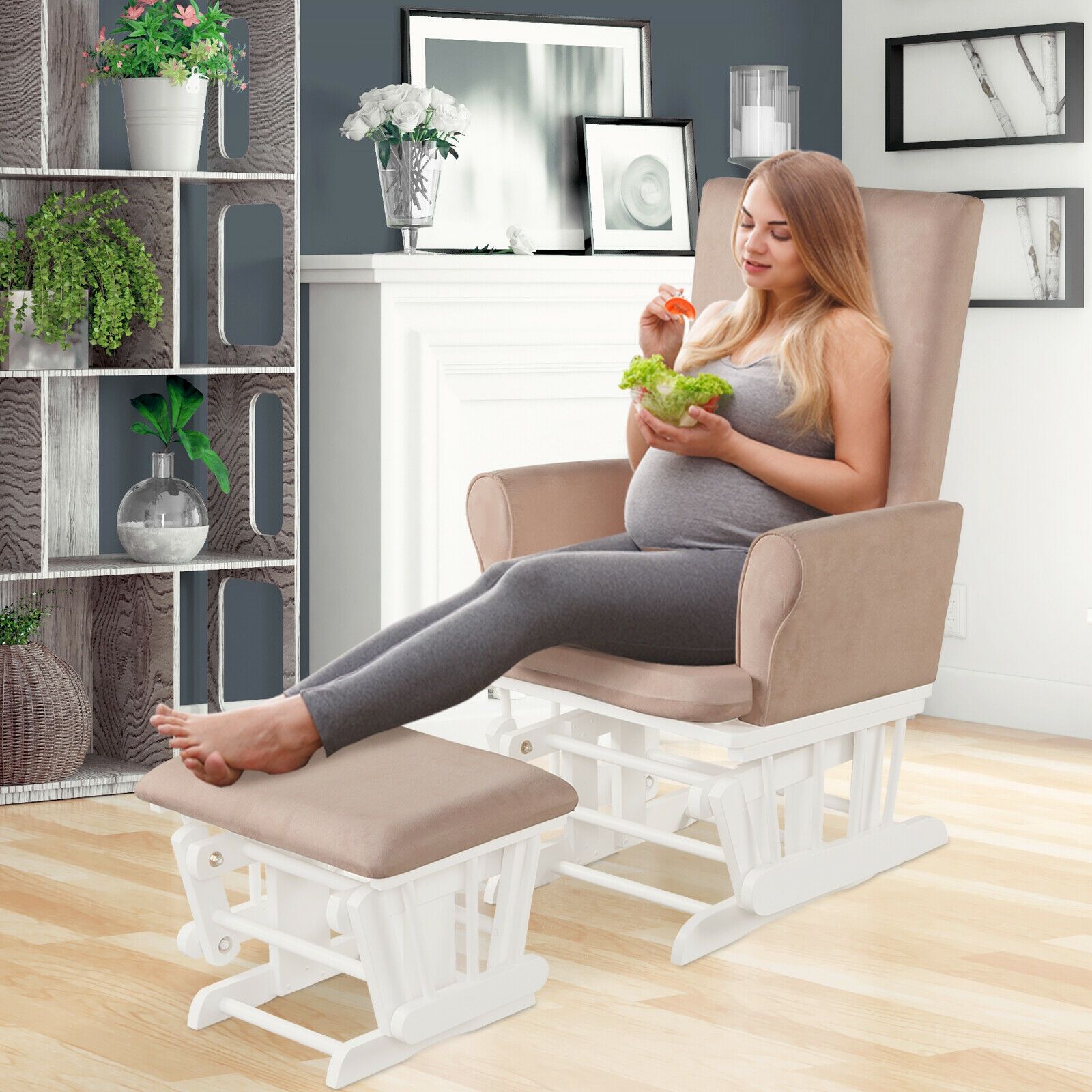 Kursi Goyang Bayi dengan Sanda - Baby Nursery Rocking Chair ulasan dan harga