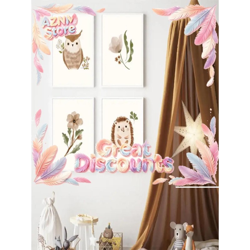 2026 Seni Dinding Kamar Bayi T - Baby Nursery Animal Theme ulasan dan harga