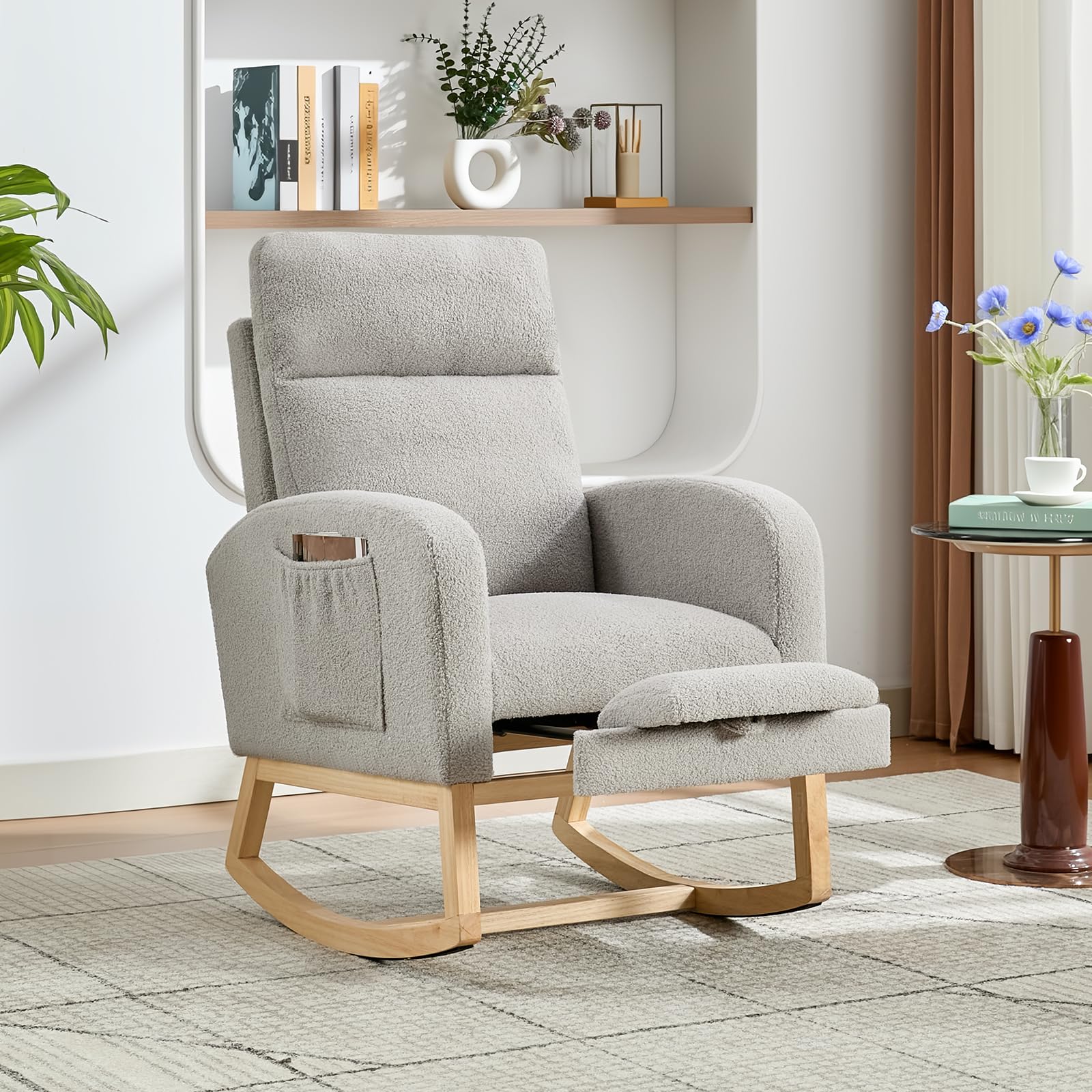Kursi Goyang Modern untuk Kama - Baby Nursery Rocking Chair ulasan dan harga