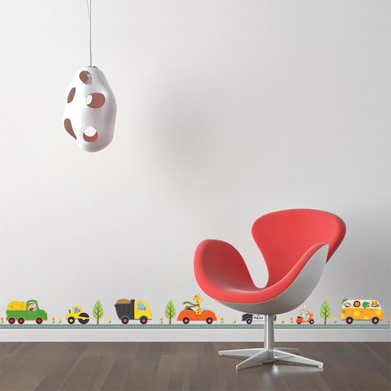 Stiker dinding Mobil binatang  - Baby Nursery Labels ulasan dan harga