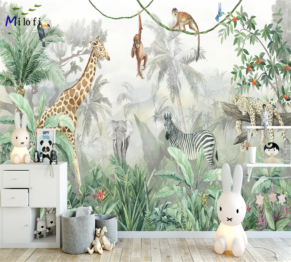 Milofi Mural Dinding Kertas Di - Baby Nursery Labels ulasan dan harga