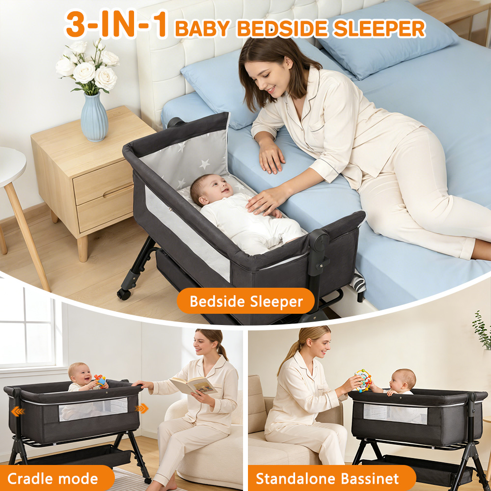 Tempat Tidur Bayi 3 in 1, Temp - Bassinet Bedside Sleeper ulasan dan harga