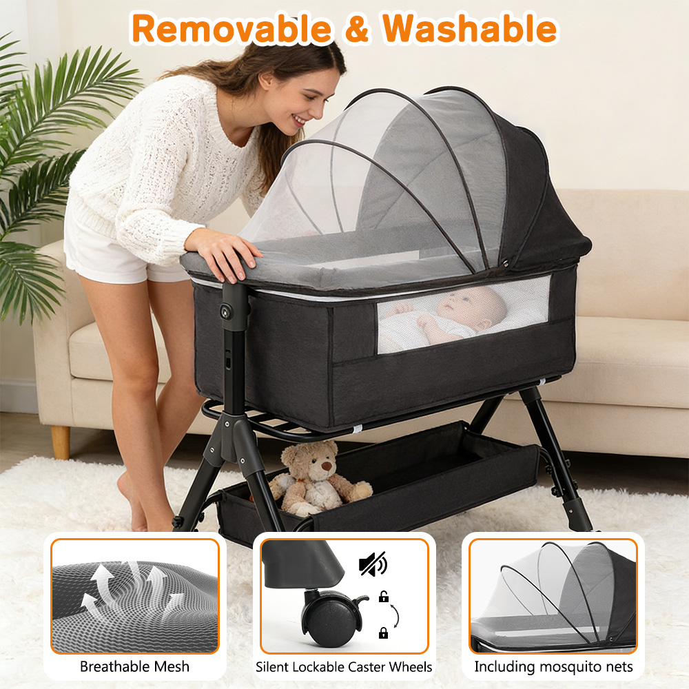 Tempat Tidur Bayi 3 in 1, Temp - Bassinet Bedside Sleeper ulasan dan harga