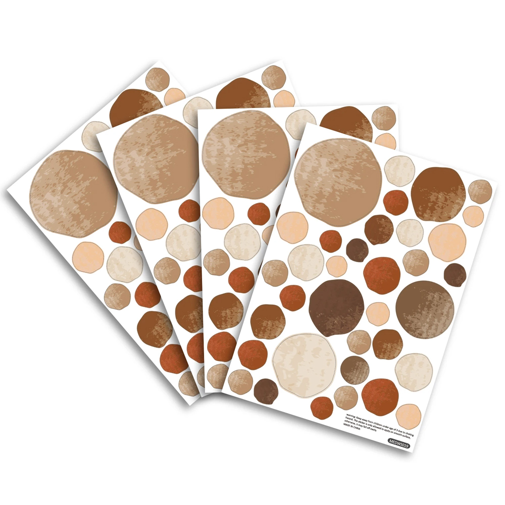 140 buah stiker dinding Polka  - Baby Nursery Labels ulasan dan harga