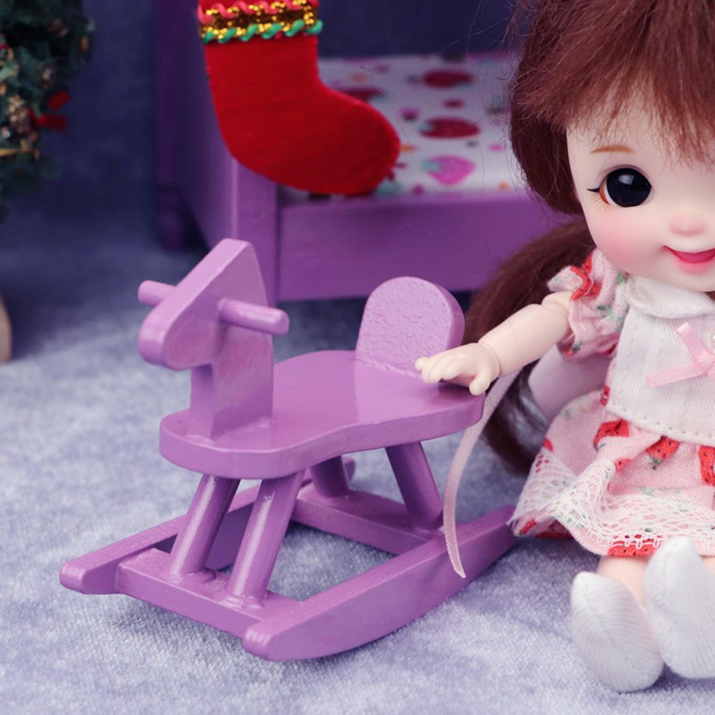 Kursi Kuda Goyang Rumah Boneka - Baby Nursery Rocking Chair ulasan dan harga