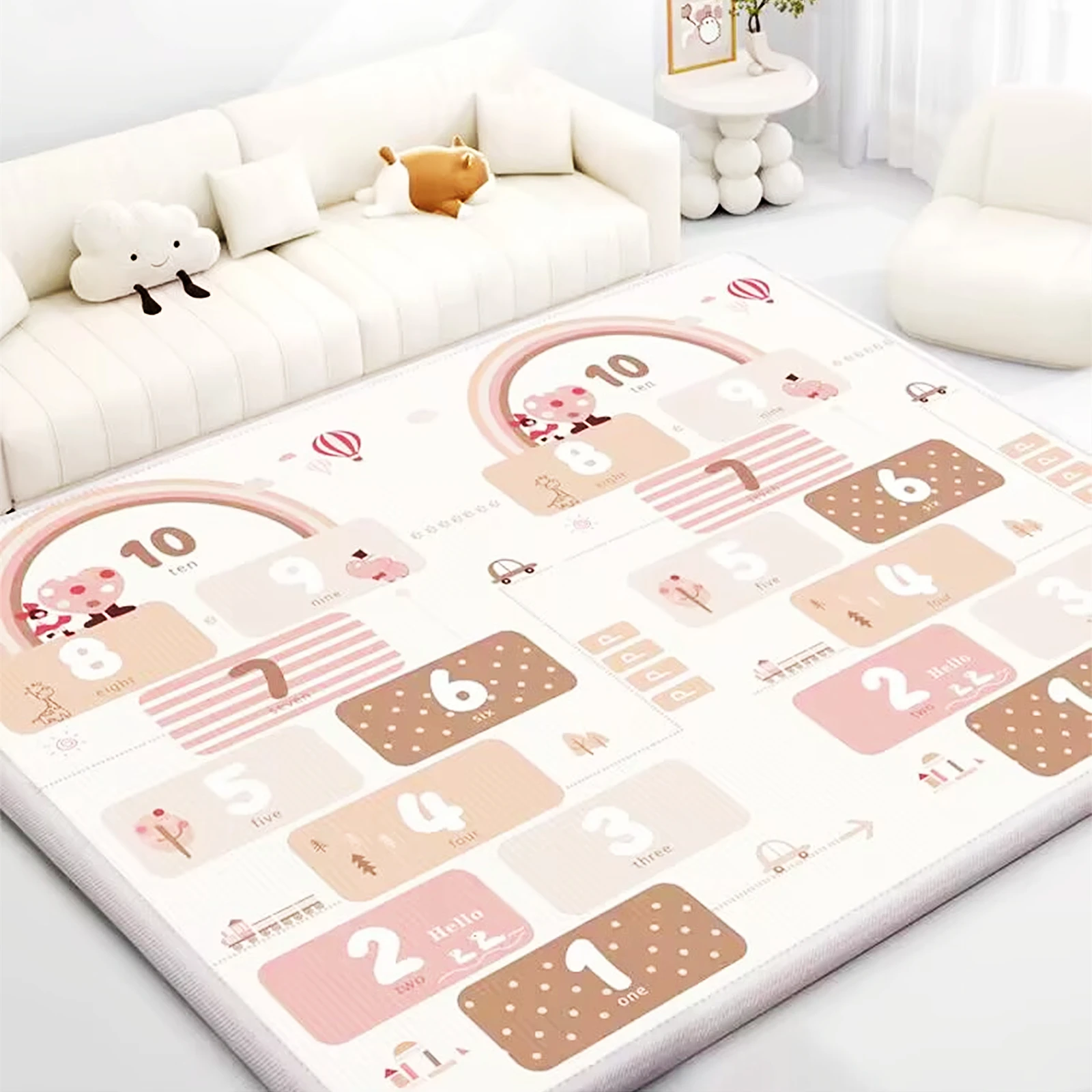 Karpet Bermain Bayi Motif Anak - Baby Nursery Rug ulasan dan harga