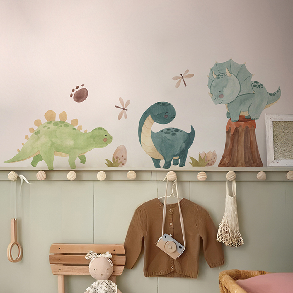 Stiker dinding dinosaurus, sti - Baby Nursery Labels ulasan dan harga