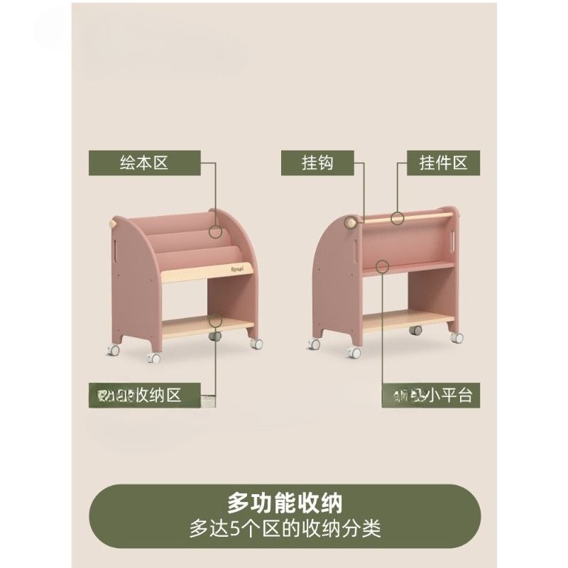 Rak buku kayu solid Rak majala - Baby Bookshelf Small ulasan dan harga