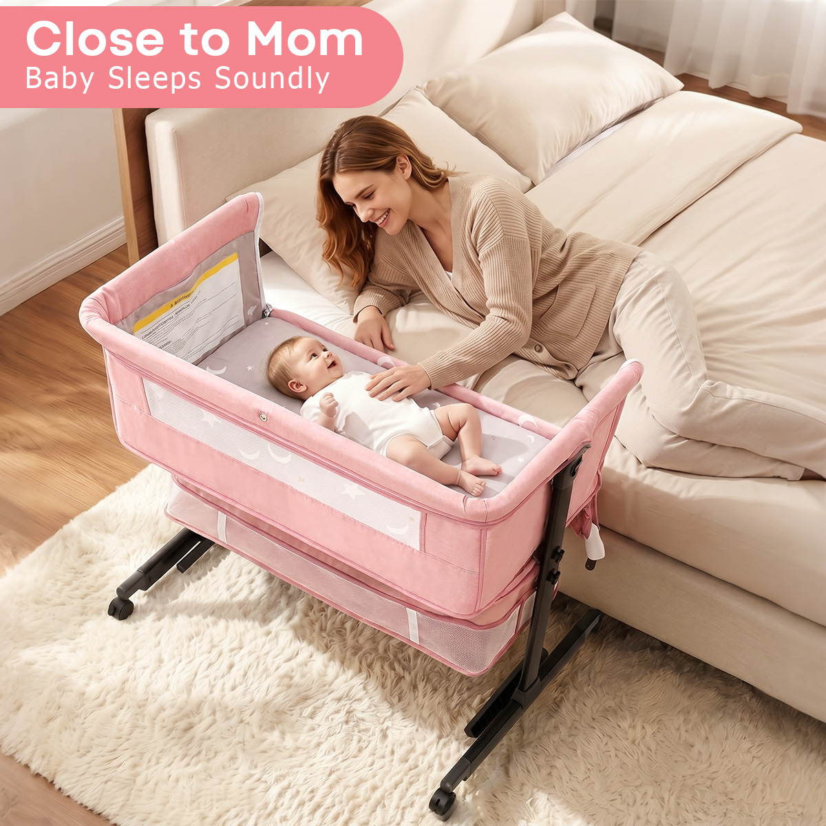 Tempat Tidur Bayi Kmaier denga - Bassinet Bedside Sleeper ulasan dan harga
