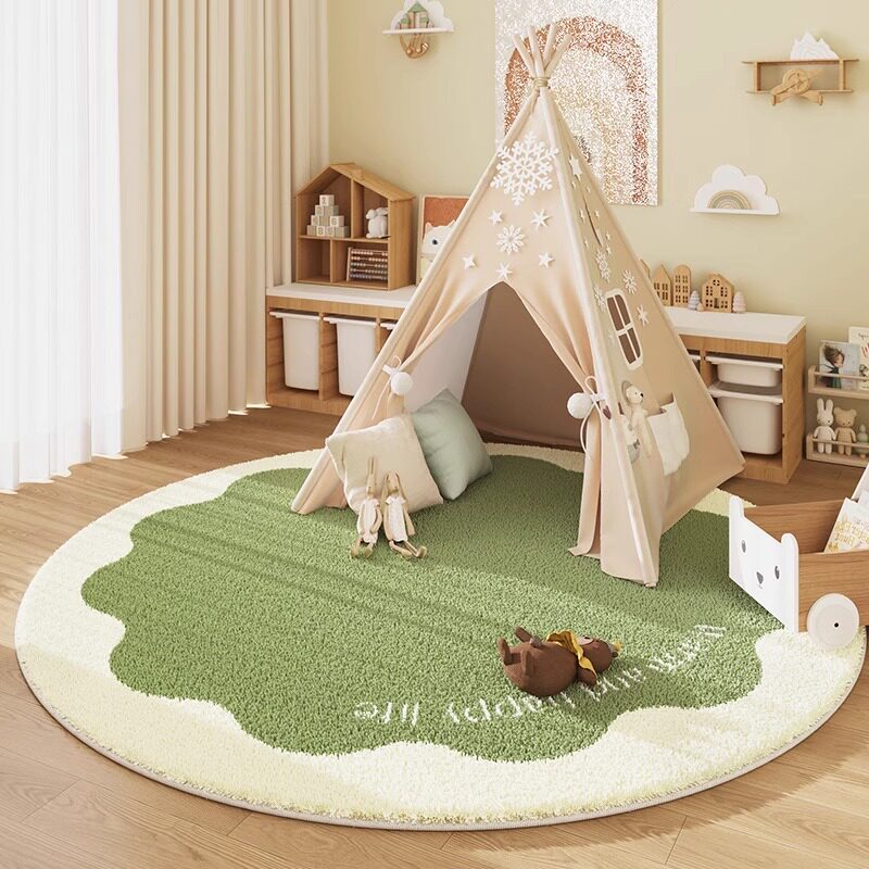 Karpet Bulat VIKAMA Berbahan K - Baby Nursery Rug ulasan dan harga