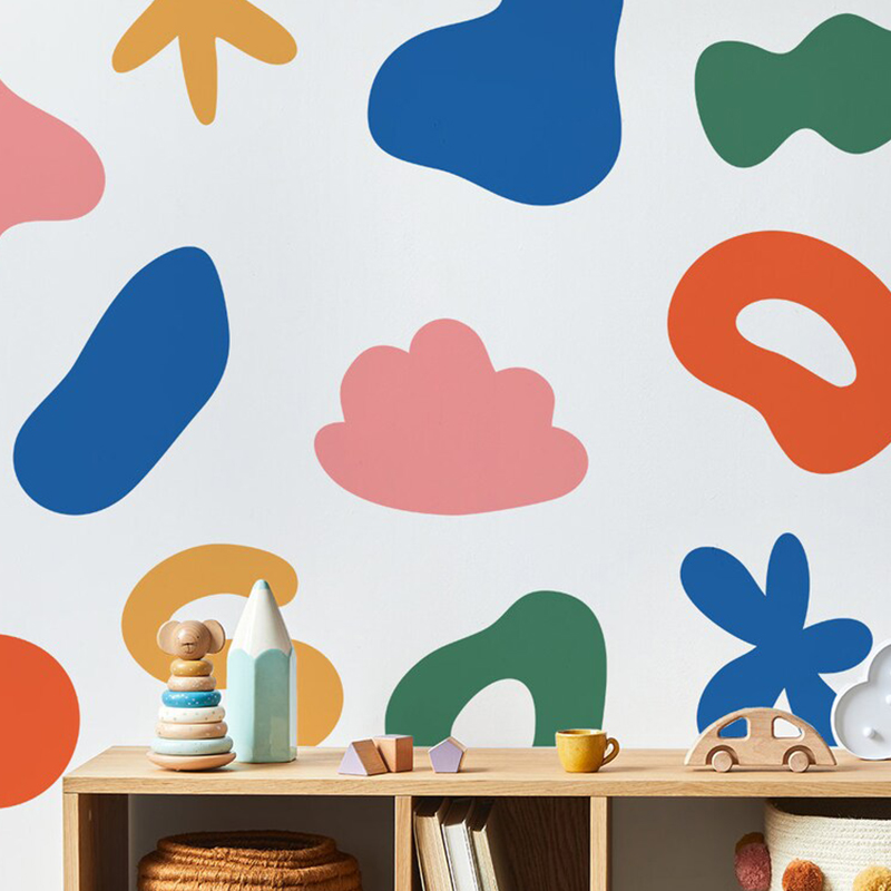 Stiker dinding bentuk beraneka - Baby Nursery Labels ulasan dan harga