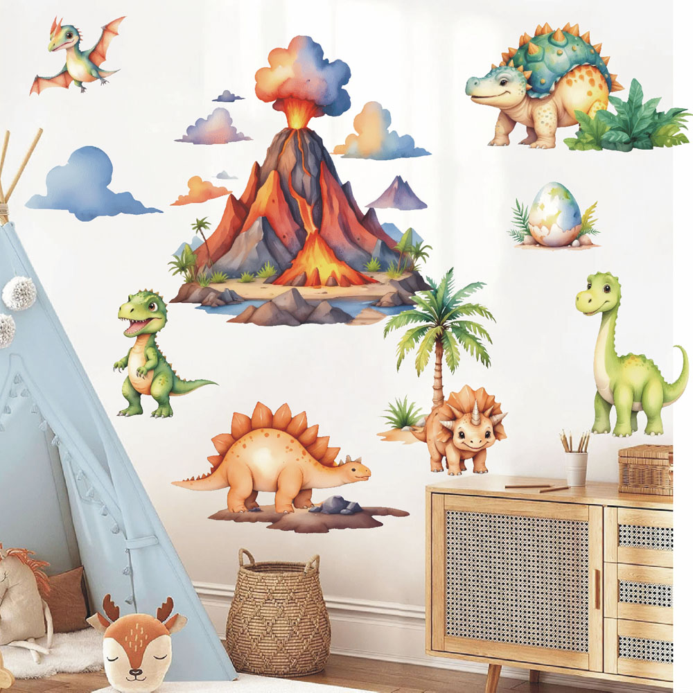 Stiker Dinding Dinosaurus Huta - Baby Nursery Animal Theme ulasan dan harga
