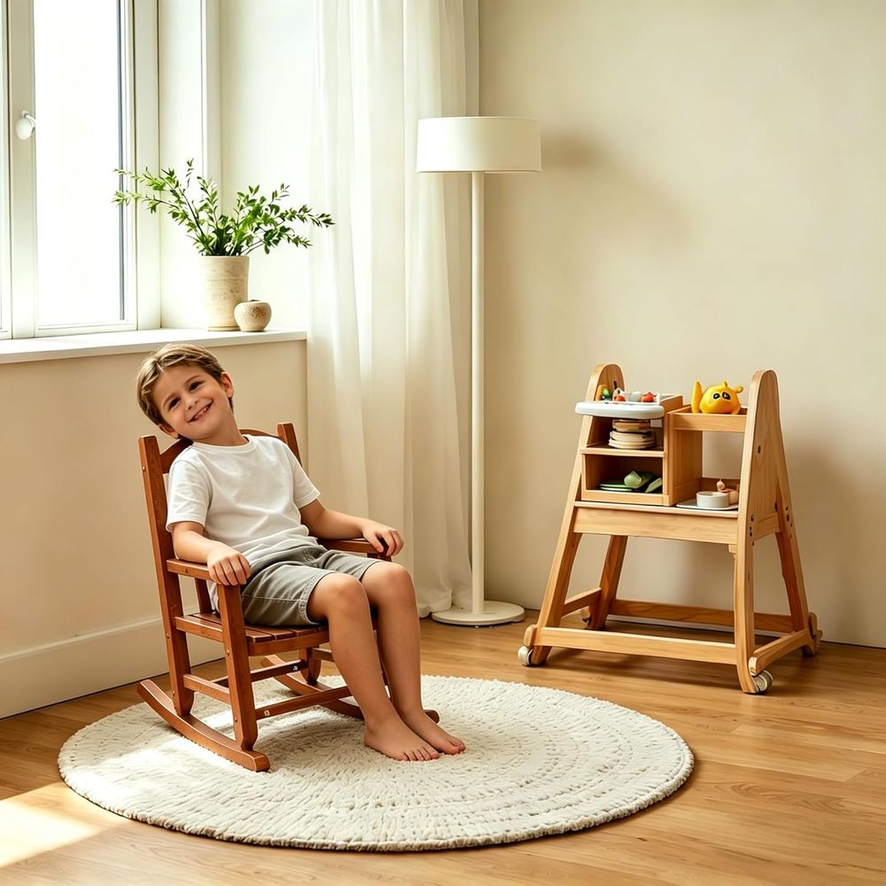 Kursi Goyang Balita Anak-anak  - Baby Nursery Rocking Chair ulasan dan harga