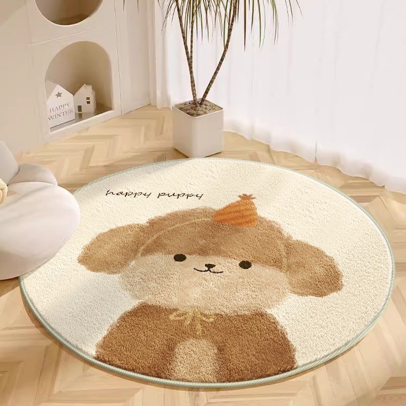VIKAMA 1 buah karpet bulat rua - Baby Nursery Rug ulasan dan harga