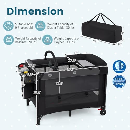 Tempat Tidur Bayi 5-in-1 denga - Bassinet Bedside Sleeper ulasan dan harga