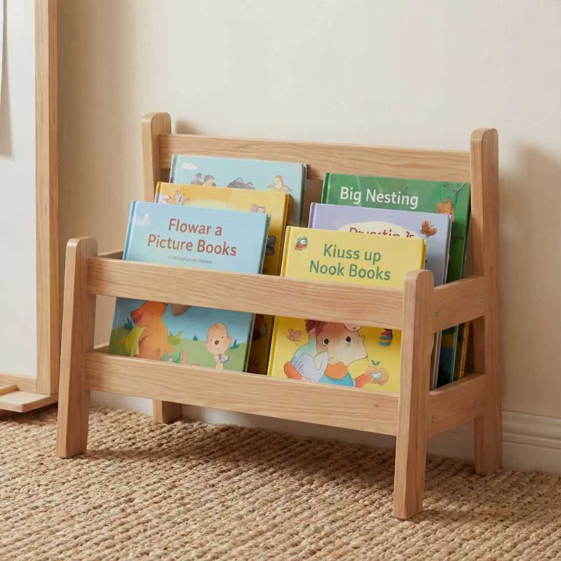 Rak buku anak-anak dari kayu b - Baby Bookshelf Small ulasan dan harga