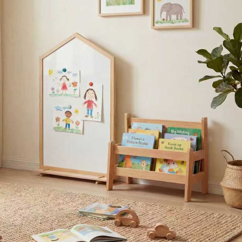 Rak buku anak-anak dari kayu b - Baby Bookshelf Small ulasan dan harga