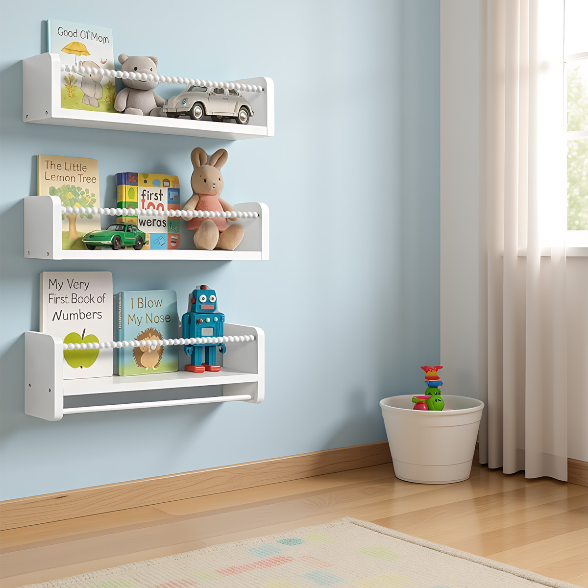 Rak Buku Gantung untuk Dinding - Baby Bookshelf Small ulasan dan harga